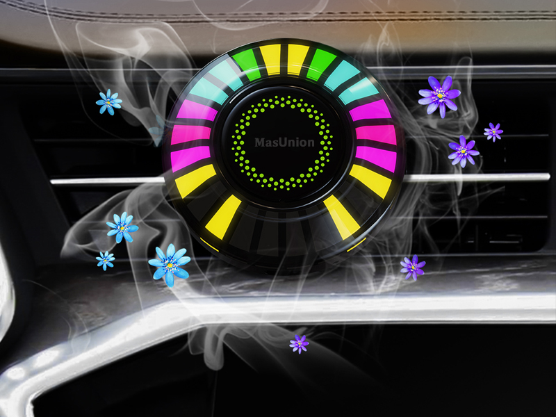 Car Fragrance RGB Ambient LED Air Outlet ,Music rhythm Light,LED Ornament